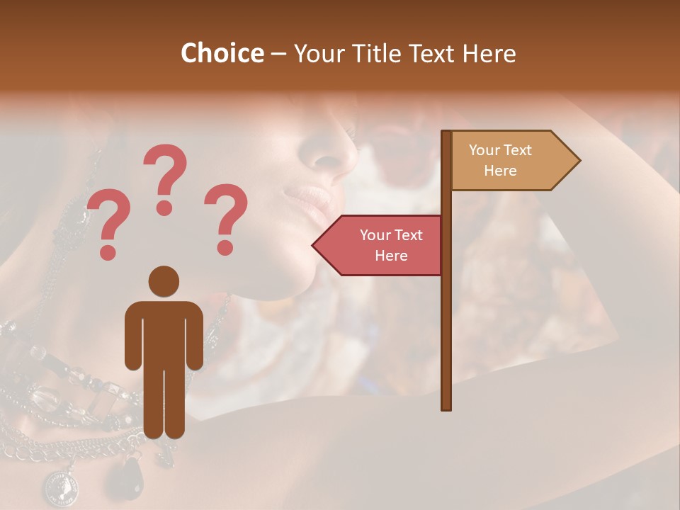 Glamour Earrings Romantic PowerPoint Template