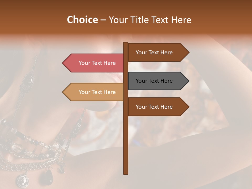 Glamour Earrings Romantic PowerPoint Template