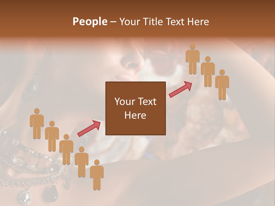 Glamour Earrings Romantic PowerPoint Template