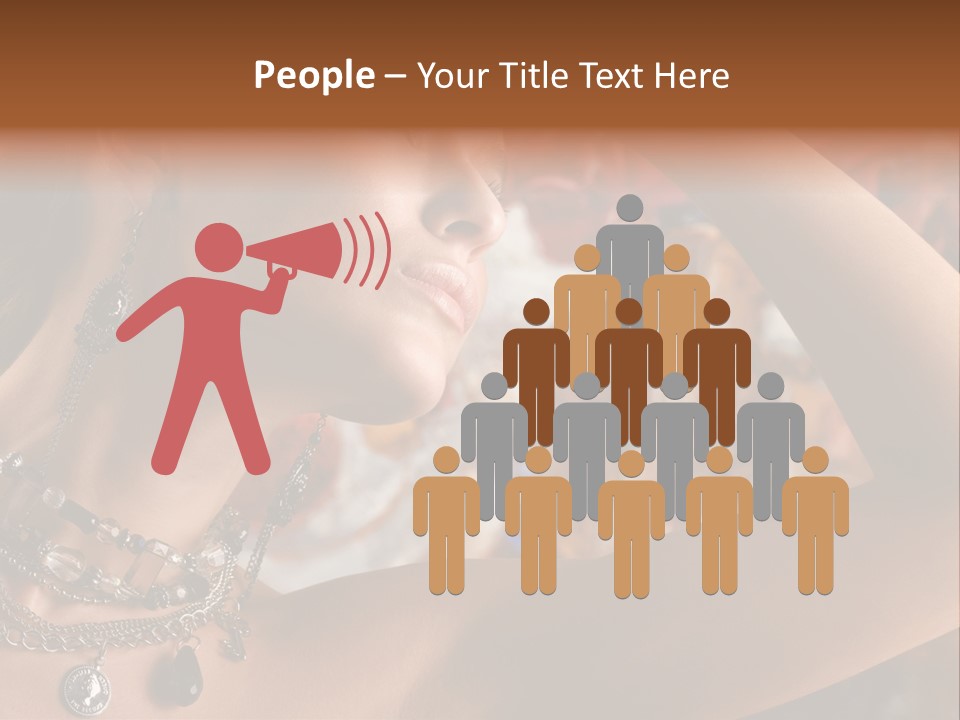 Glamour Earrings Romantic PowerPoint Template