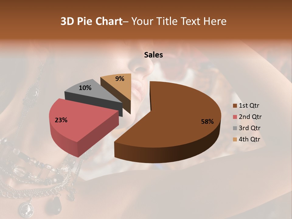 Glamour Earrings Romantic PowerPoint Template