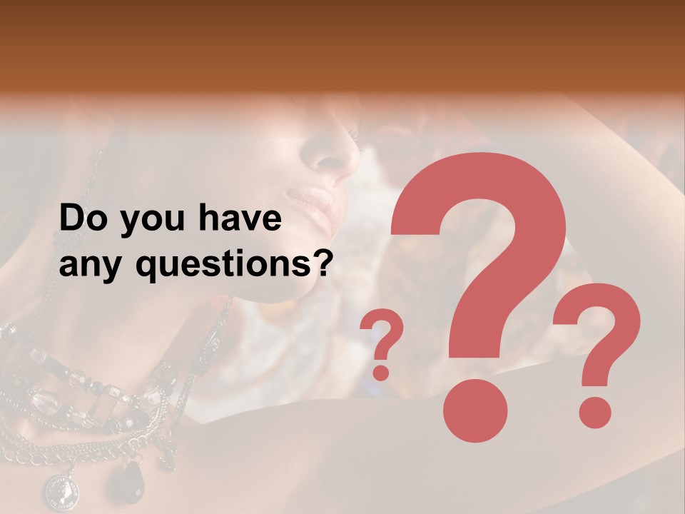 Glamour Earrings Romantic PowerPoint Template