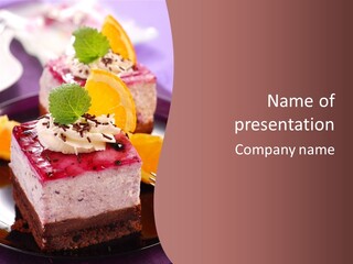 Cake Box Design PowerPoint Template