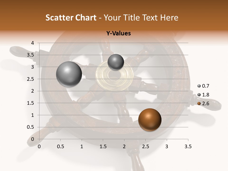 Wooden Steering Marine PowerPoint Template