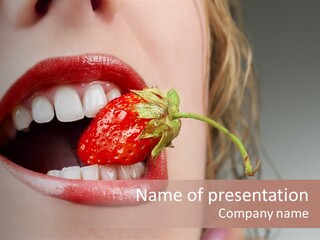 Eat Girl Food PowerPoint Template