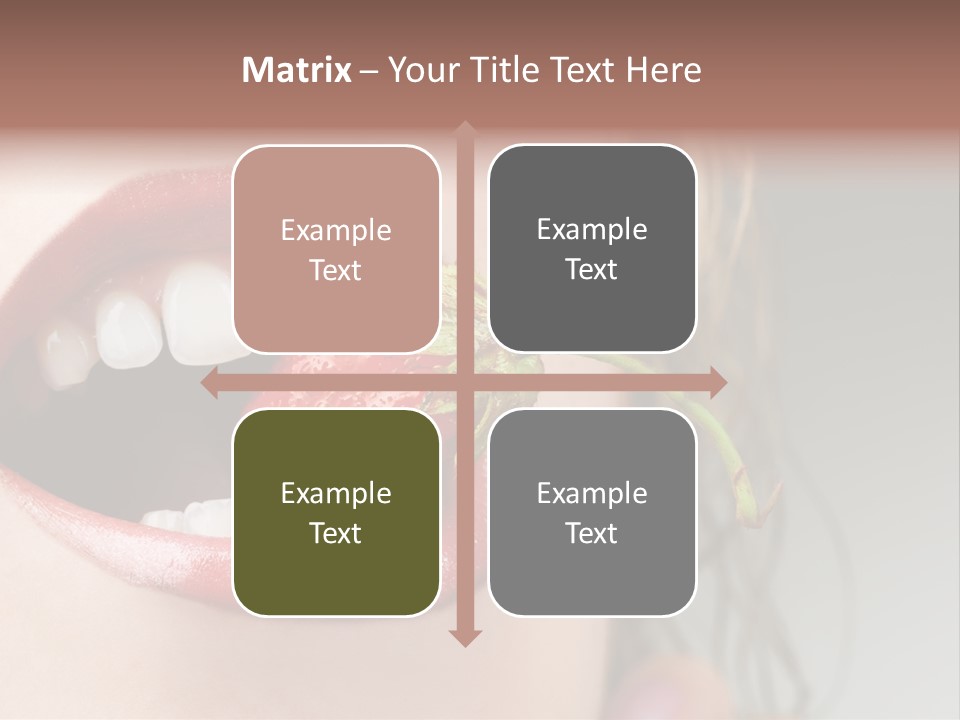 Eat Girl Food PowerPoint Template