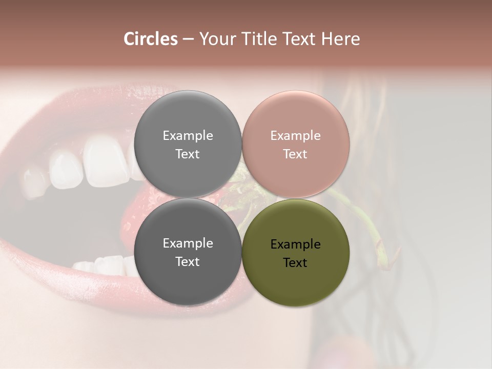 Eat Girl Food PowerPoint Template