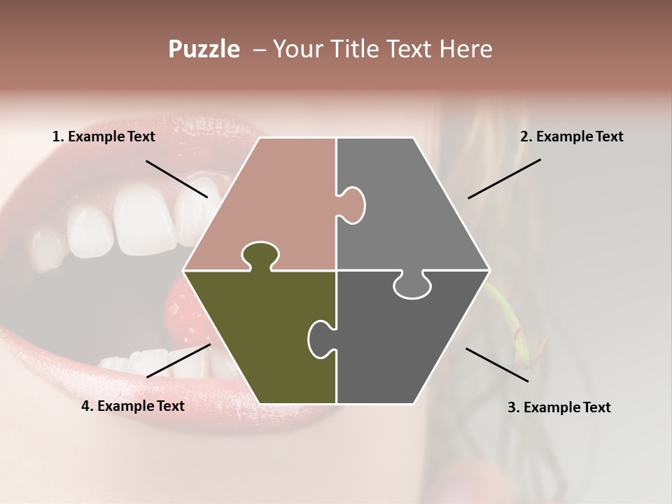 Eat Girl Food PowerPoint Template