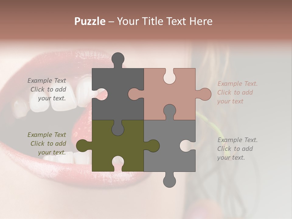 Eat Girl Food PowerPoint Template