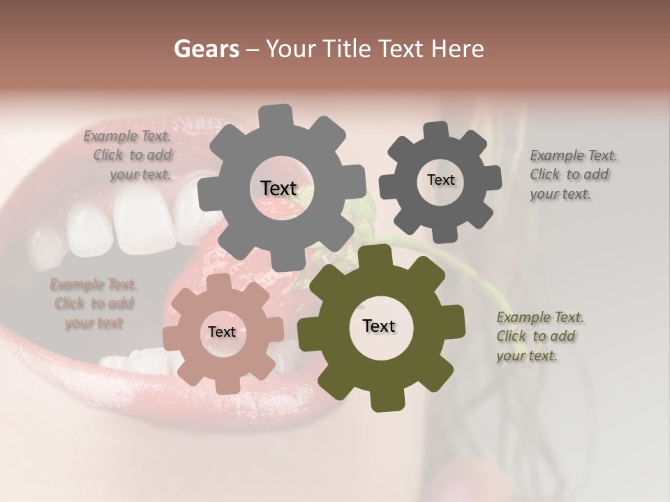 Eat Girl Food PowerPoint Template