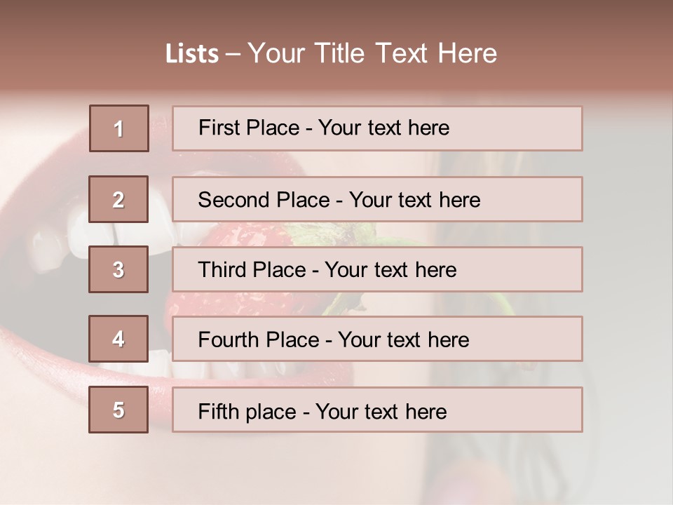 Eat Girl Food PowerPoint Template