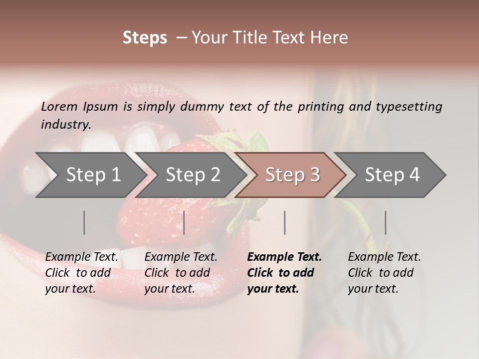 Eat Girl Food PowerPoint Template