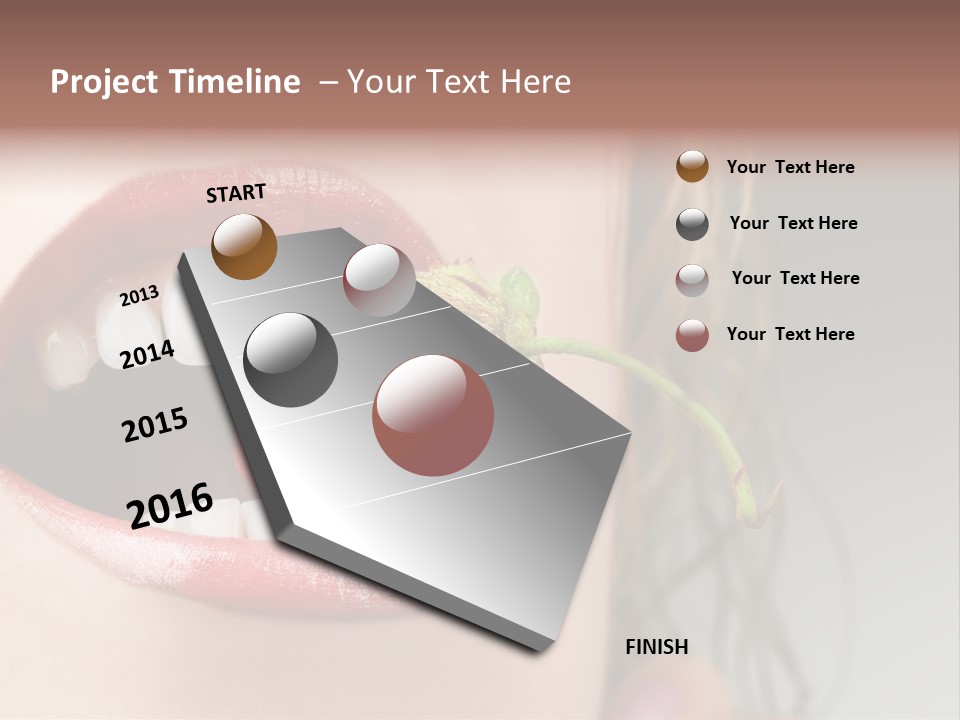 Eat Girl Food PowerPoint Template