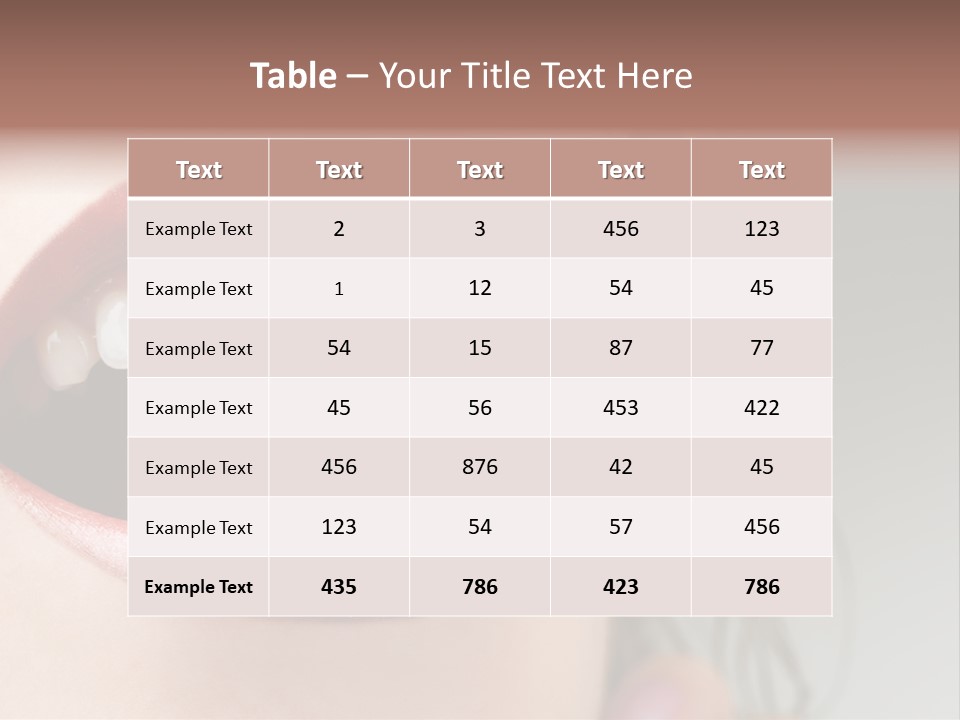 Eat Girl Food PowerPoint Template