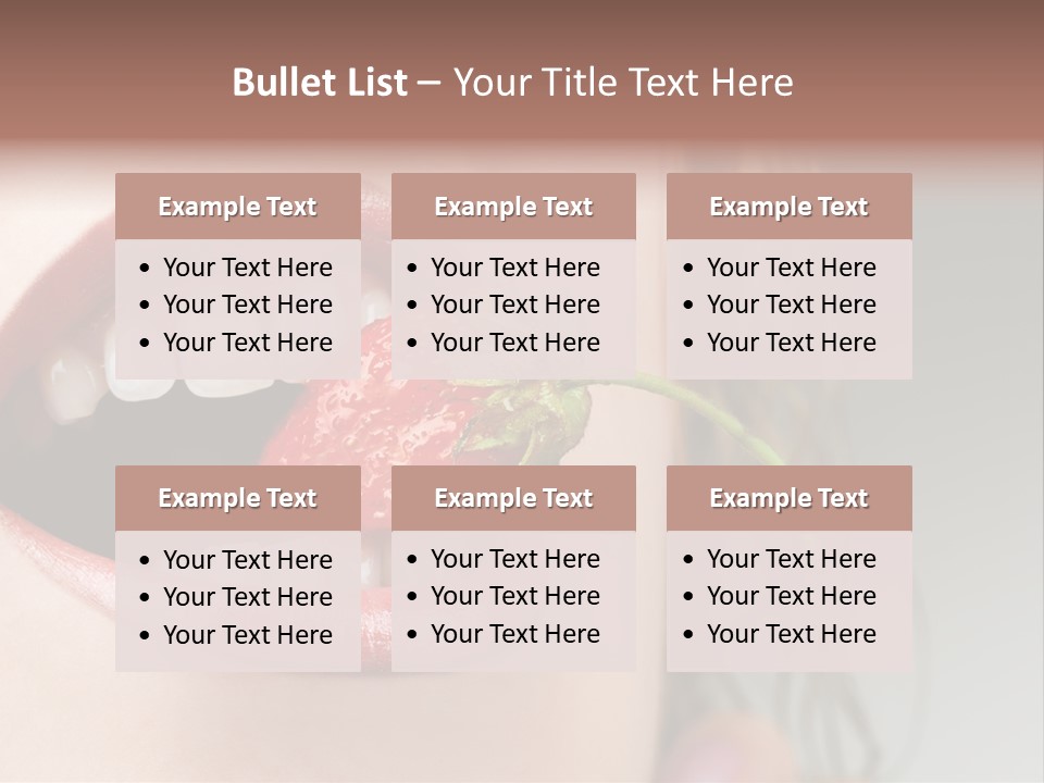 Eat Girl Food PowerPoint Template