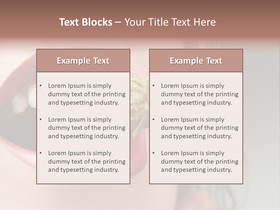 Eat Girl Food PowerPoint Template