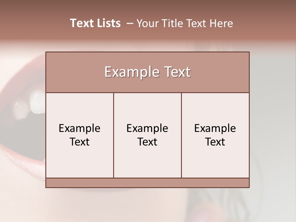 Eat Girl Food PowerPoint Template