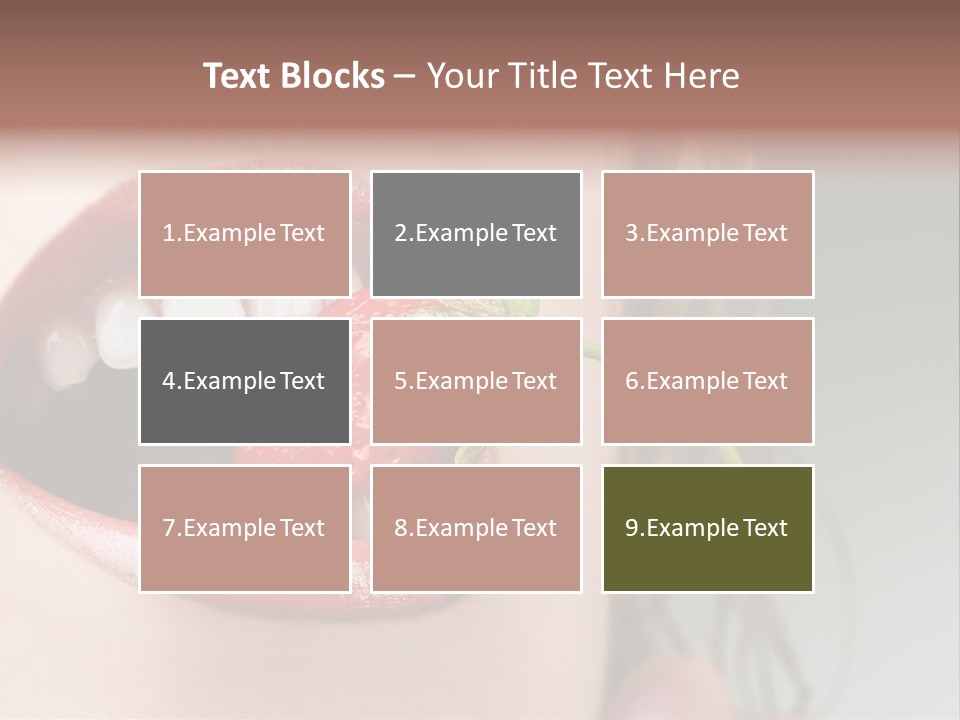 Eat Girl Food PowerPoint Template