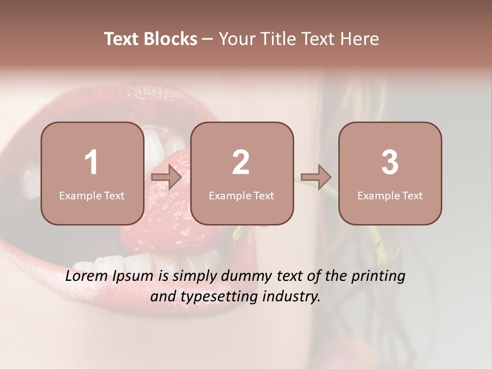 Eat Girl Food PowerPoint Template