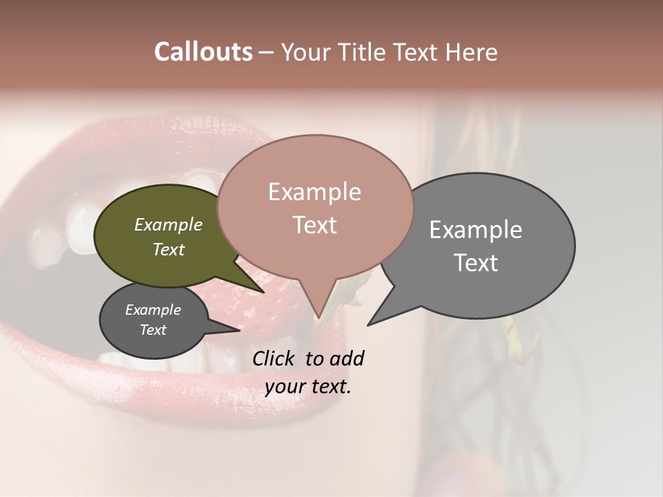 Eat Girl Food PowerPoint Template