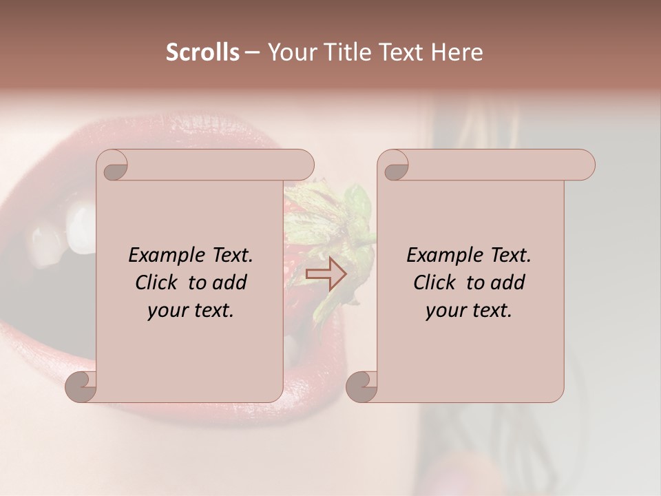 Eat Girl Food PowerPoint Template