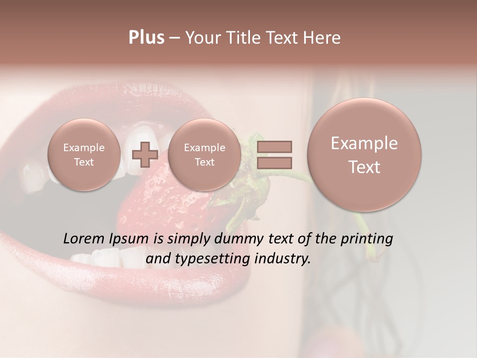 Eat Girl Food PowerPoint Template