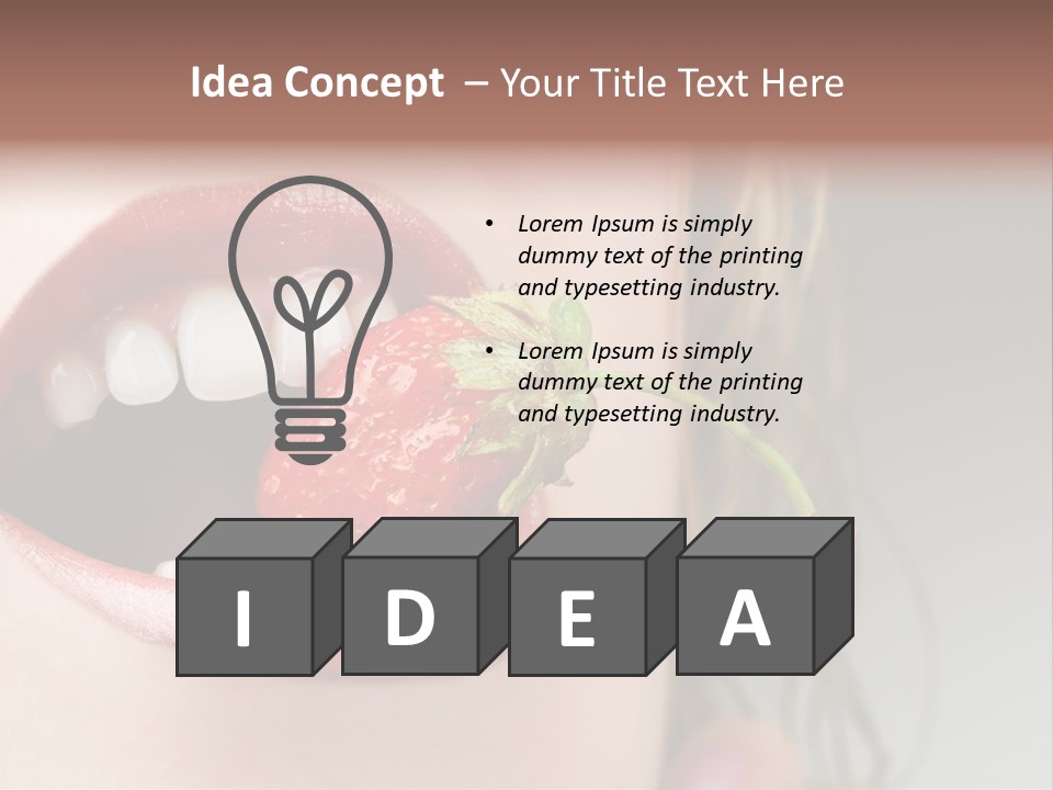 Eat Girl Food PowerPoint Template