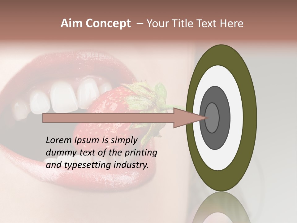 Eat Girl Food PowerPoint Template