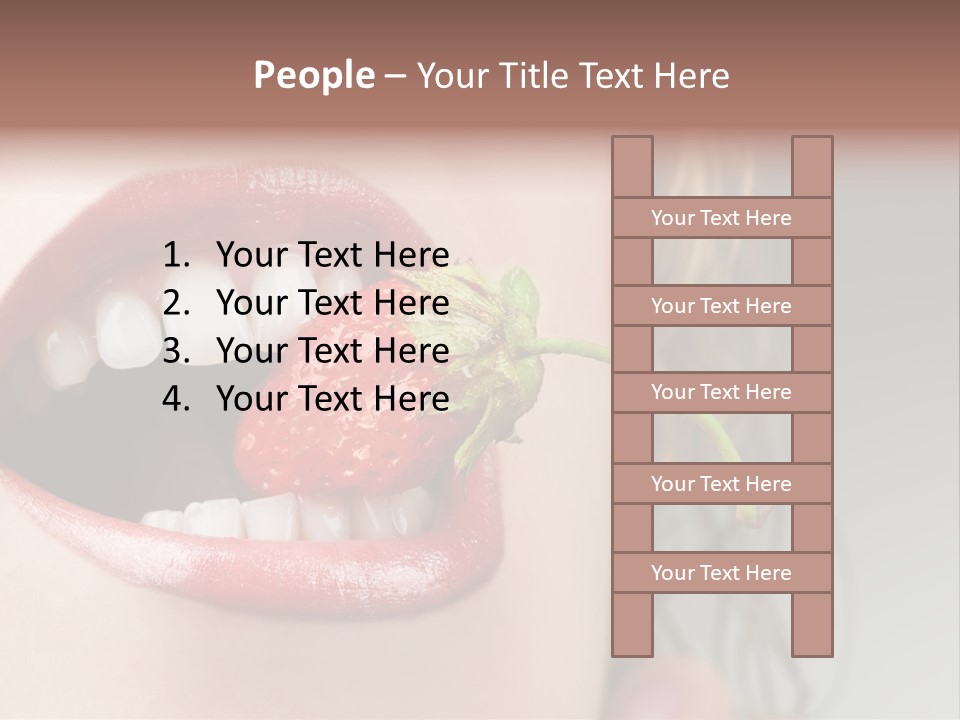 Eat Girl Food PowerPoint Template