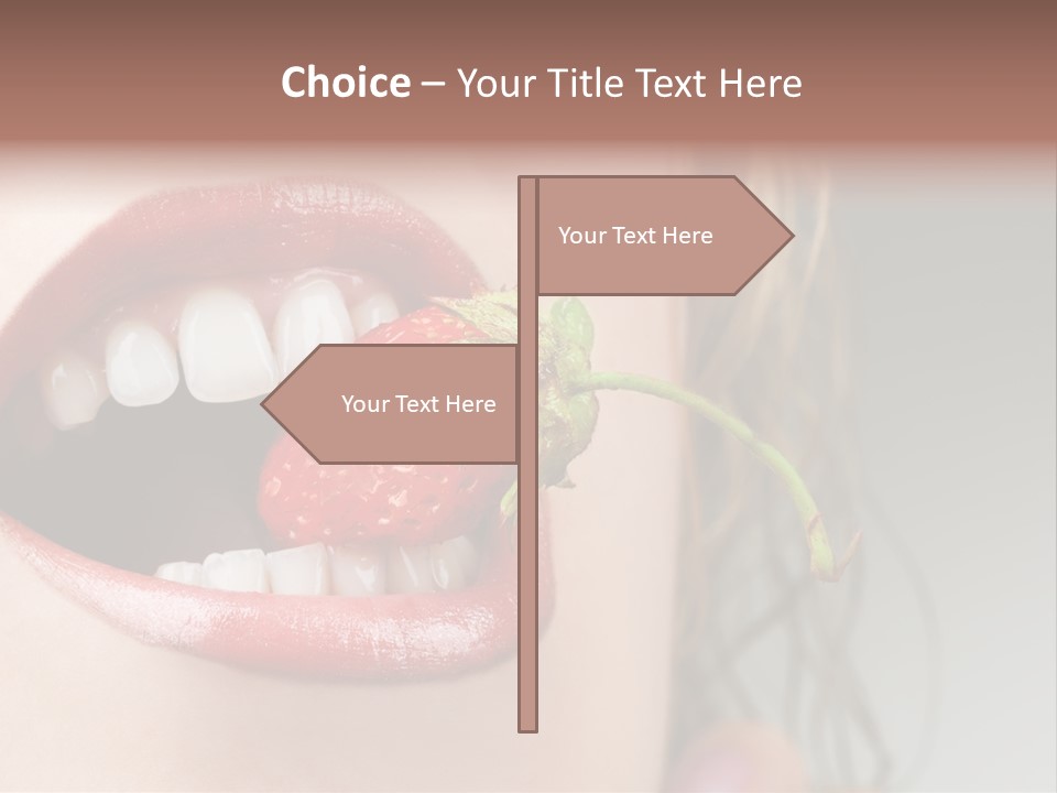 Eat Girl Food PowerPoint Template