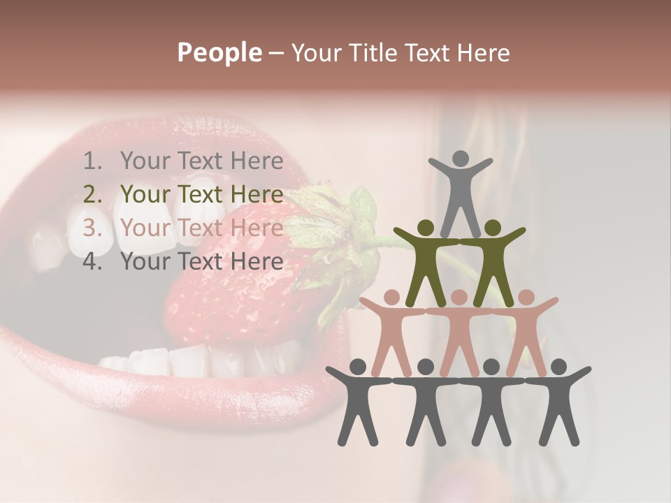 Eat Girl Food PowerPoint Template