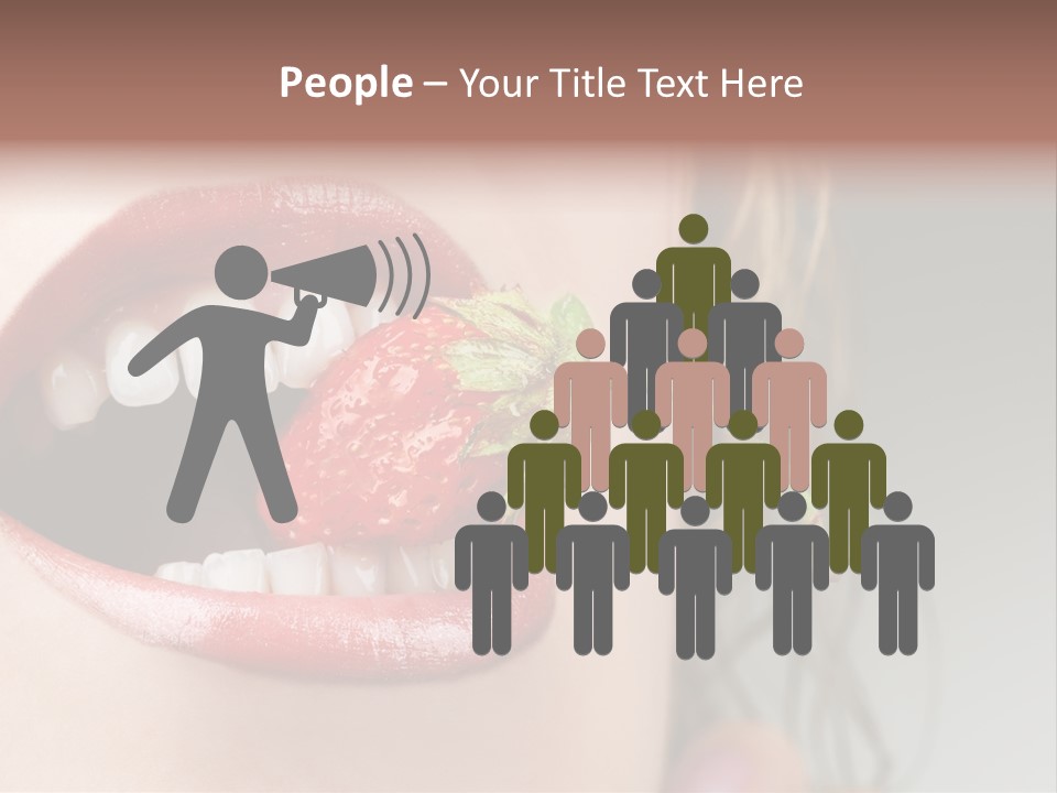 Eat Girl Food PowerPoint Template