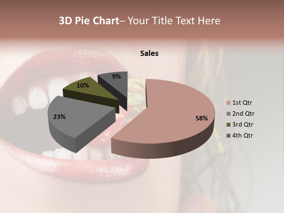 Eat Girl Food PowerPoint Template