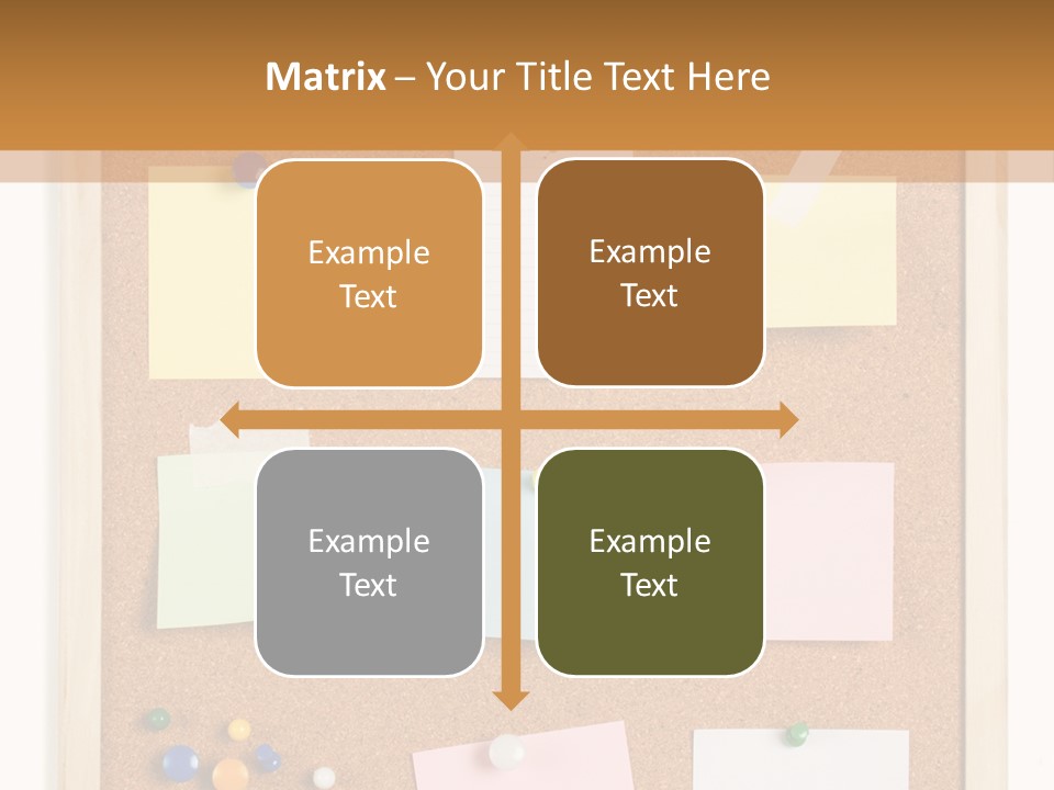 Cork Noticeboard PowerPoint Template