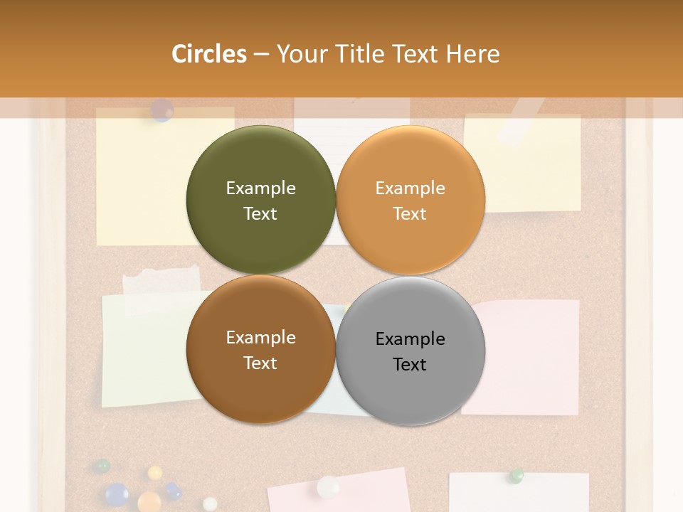 Cork Noticeboard PowerPoint Template
