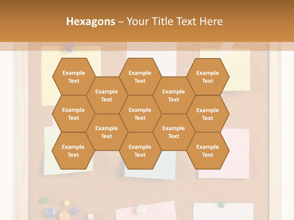 Cork Noticeboard PowerPoint Template