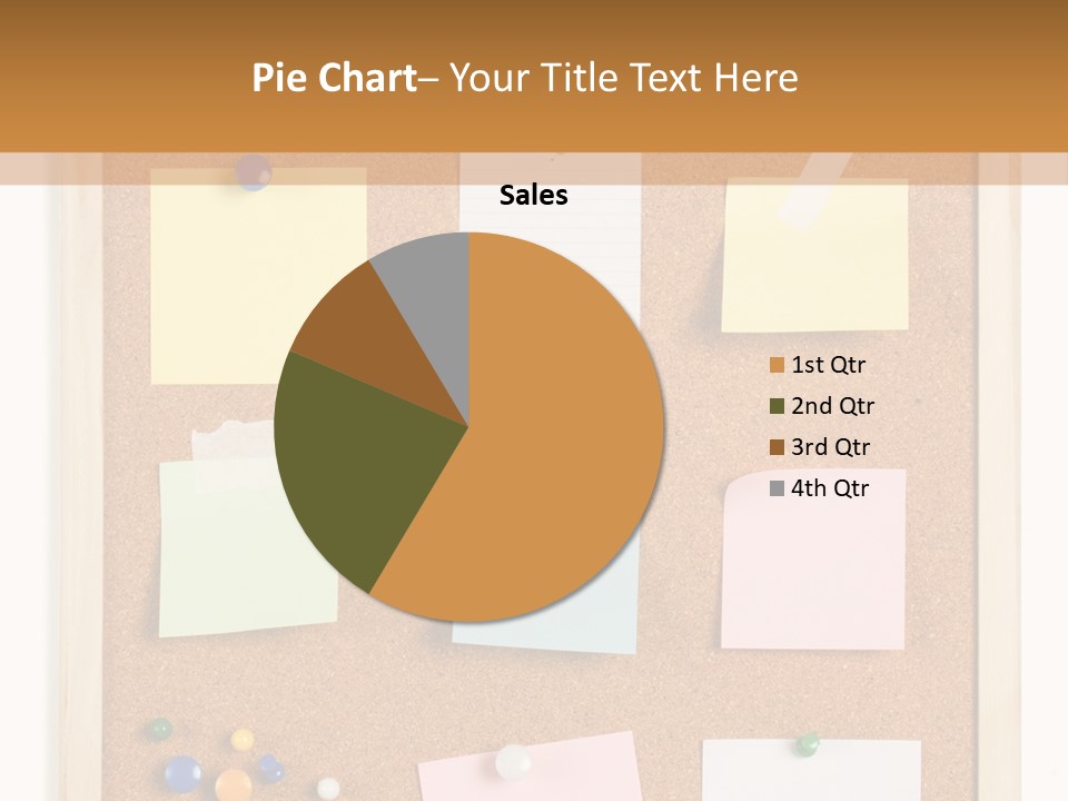 Cork Noticeboard PowerPoint Template