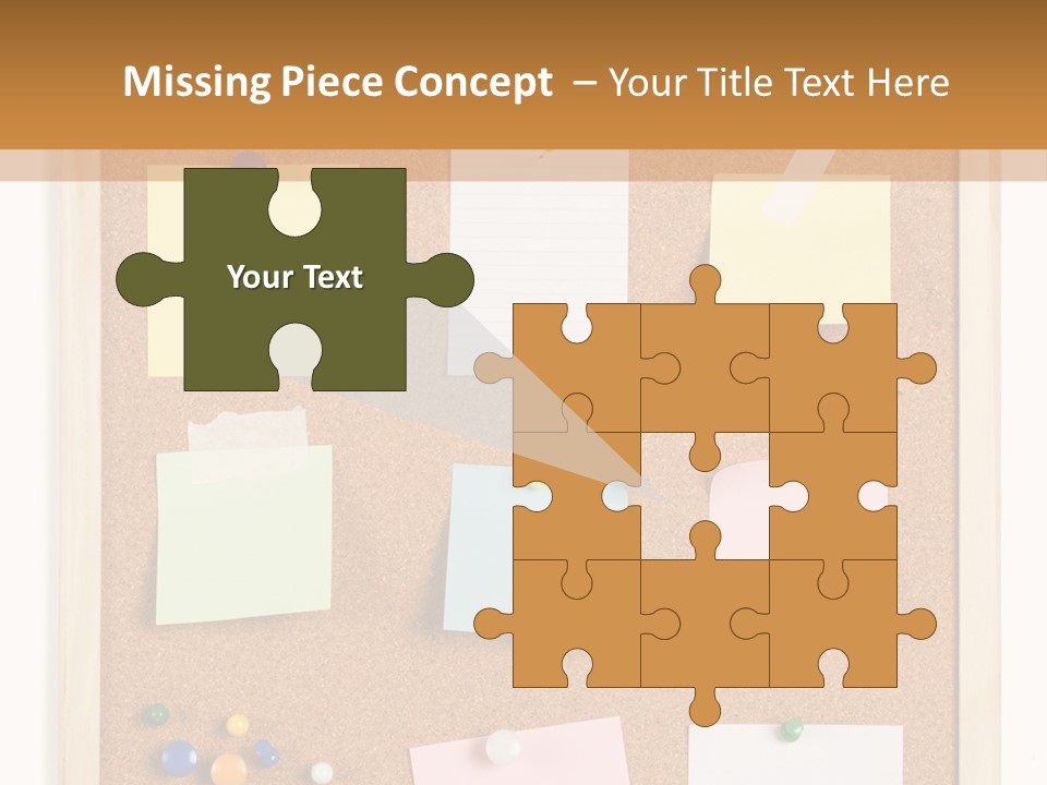 Cork Noticeboard PowerPoint Template