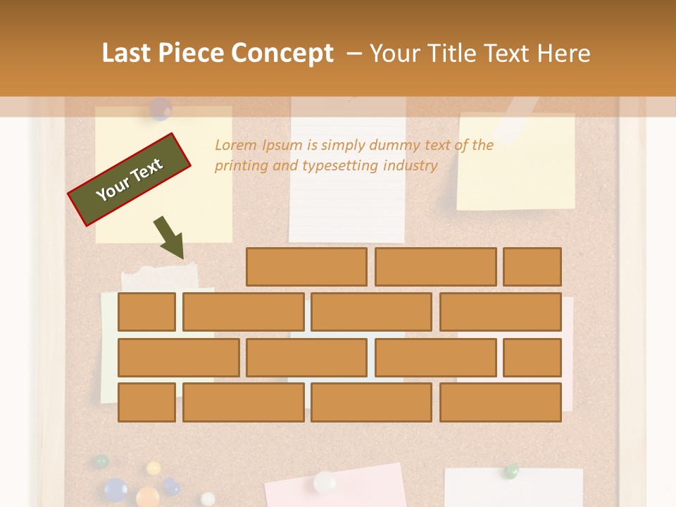 Cork Noticeboard PowerPoint Template