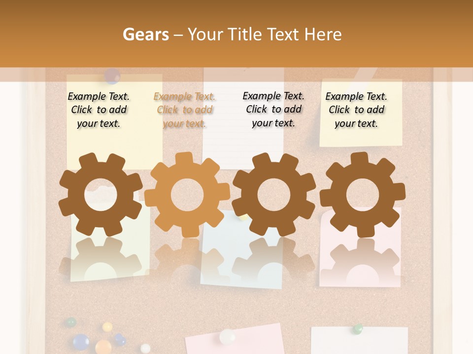 Cork Noticeboard PowerPoint Template