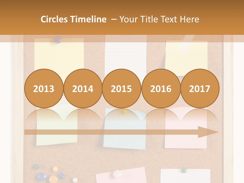 Cork Noticeboard PowerPoint Template