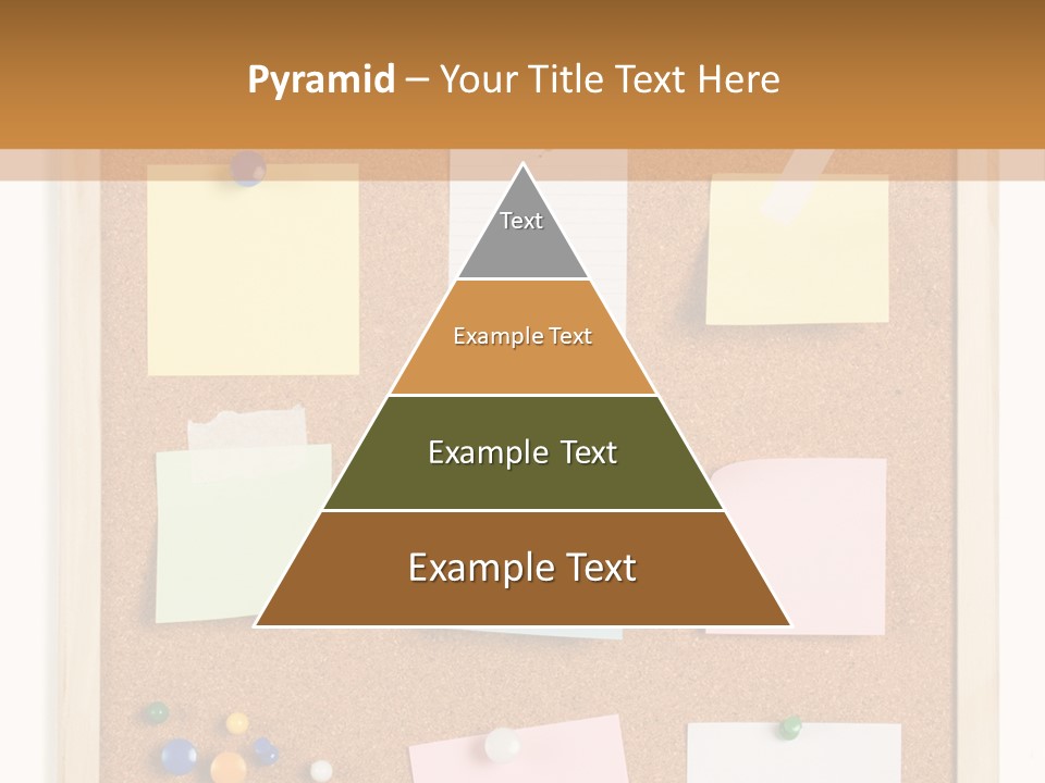 Cork Noticeboard PowerPoint Template