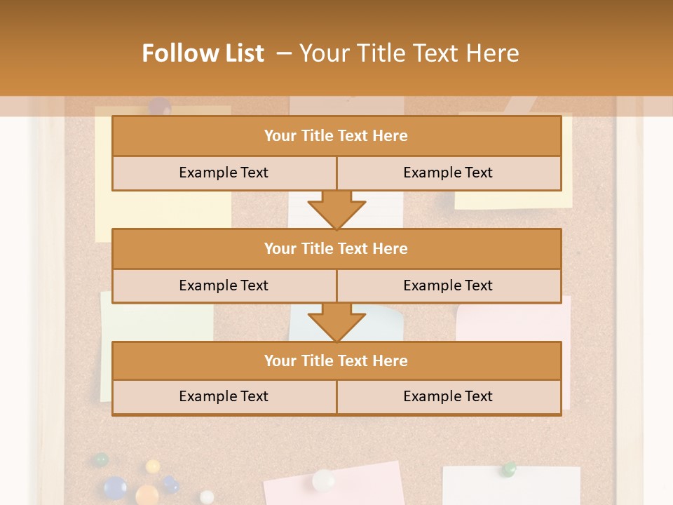 Cork Noticeboard PowerPoint Template