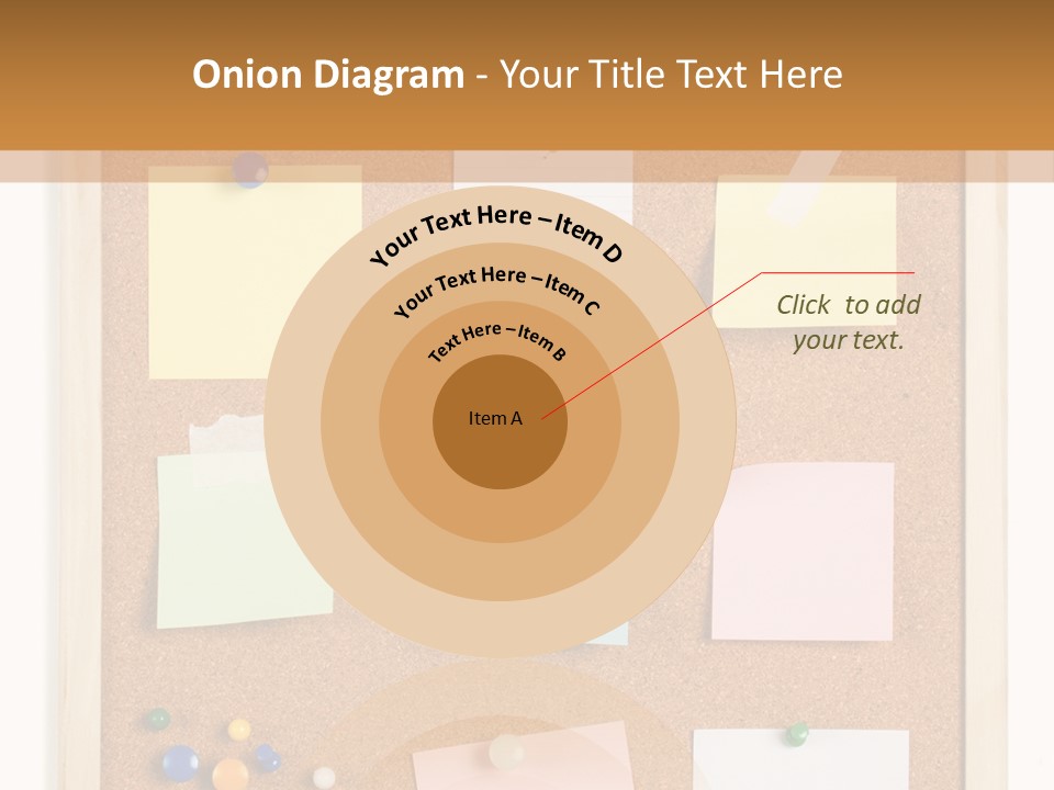 Cork Noticeboard PowerPoint Template