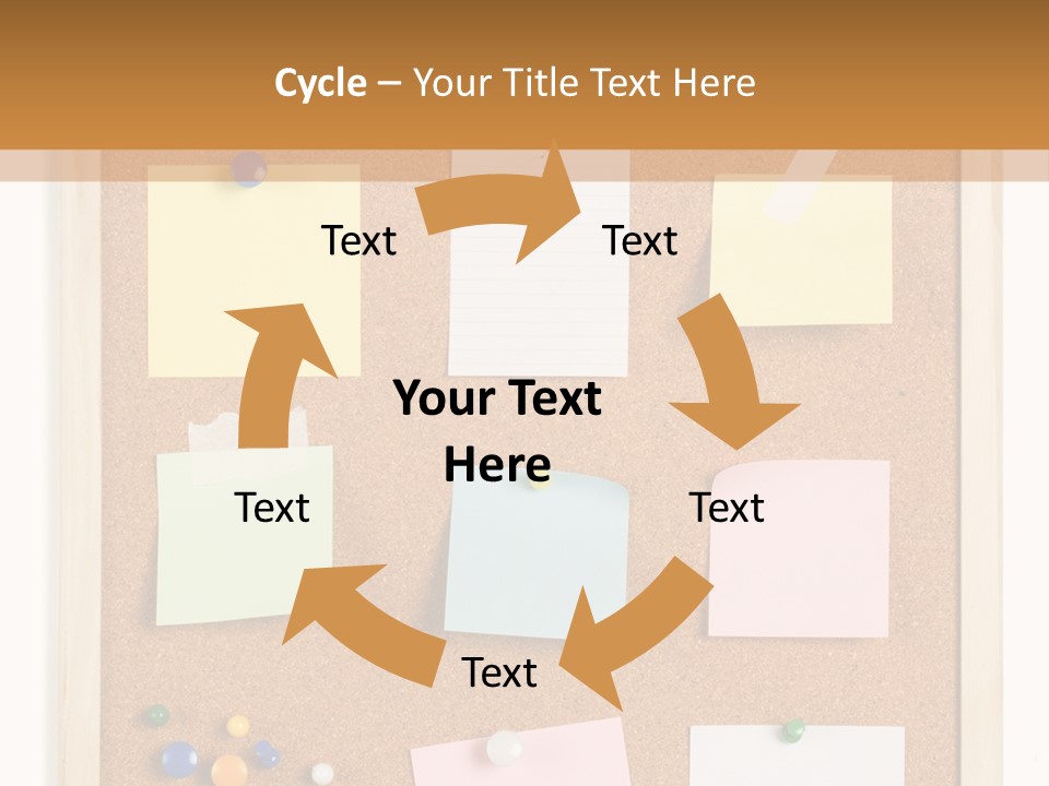 Cork Noticeboard PowerPoint Template