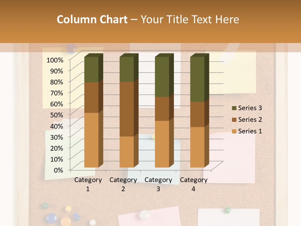Cork Noticeboard PowerPoint Template