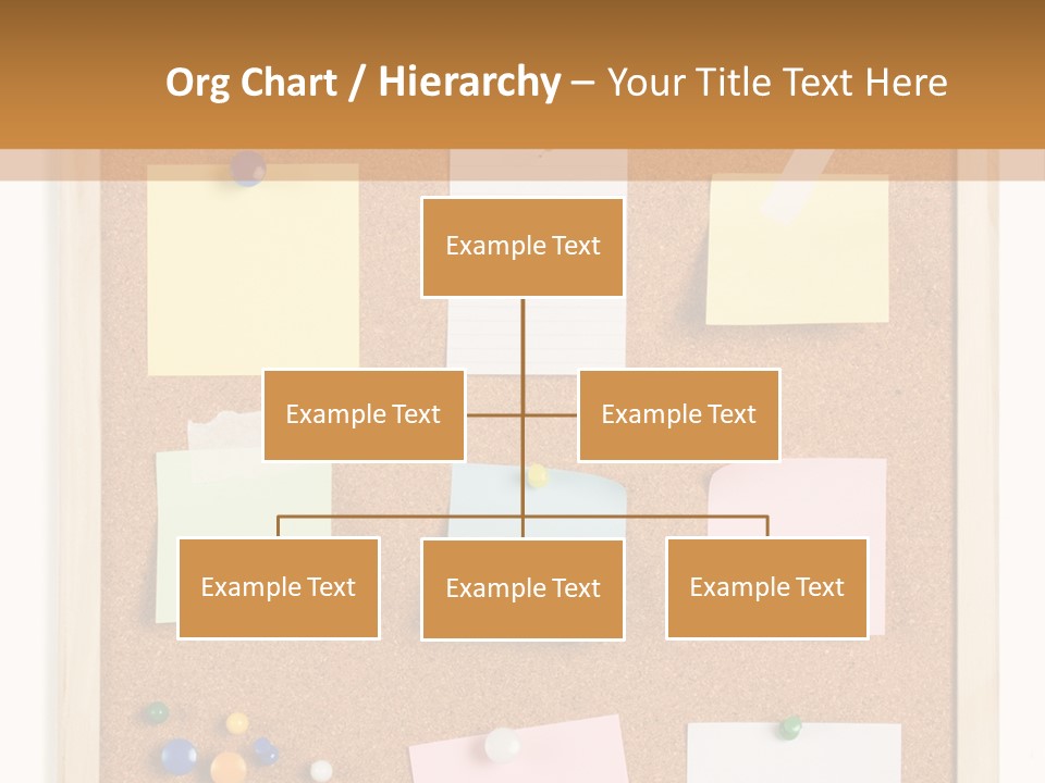 Cork Noticeboard PowerPoint Template