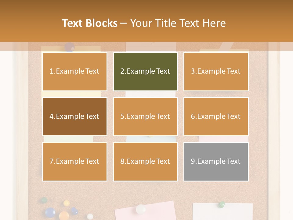 Cork Noticeboard PowerPoint Template