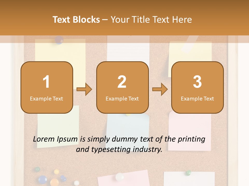 Cork Noticeboard PowerPoint Template
