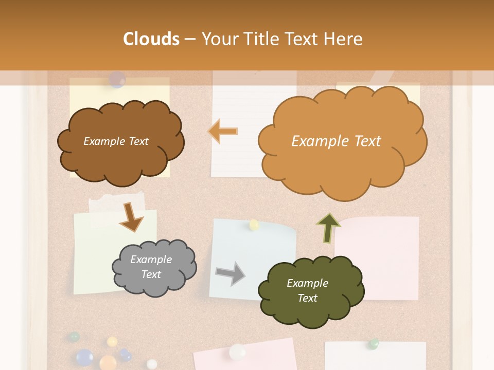 Cork Noticeboard PowerPoint Template